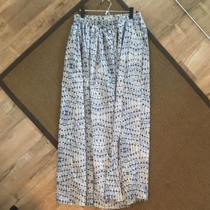 Billabong ballgown style blue tie dye skirt.